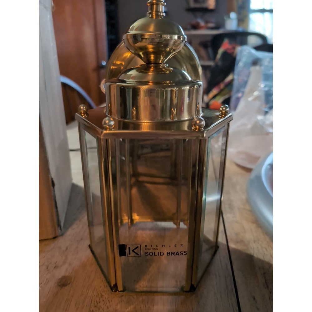 K-9618 Kichler Outdoor Lighting 10.25"‎ Solid Brass Antiqued Open Box
